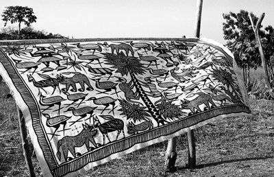 Ivoorkust Canvas van Korhogo door Unknown